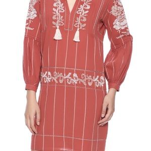 Ulla Johnson Dahlia mini dress in Rust